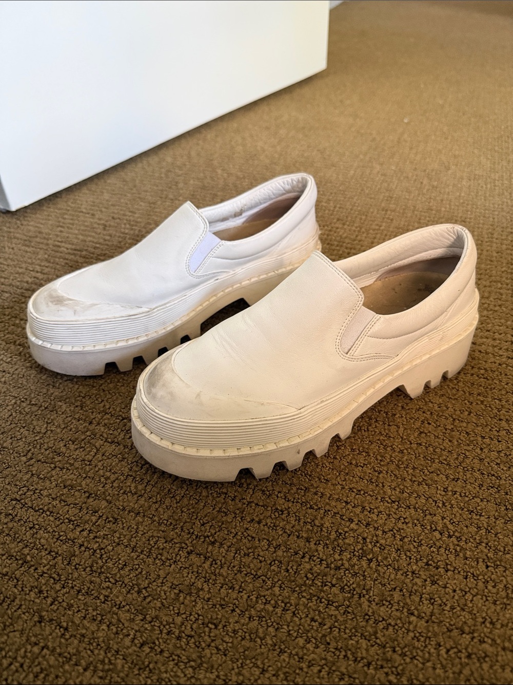 Proenza Schouler White Slip-On Lug Sole Mules
